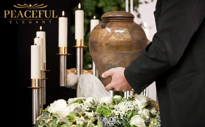 التذكارات حفرة خشبية للرماد البشري رجل / امرأة بالغ - حفرة حرق خشبية حقيقية للرماد الرجال / النساء البالغين 7