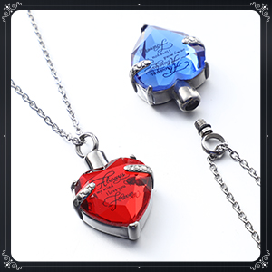 قلادة من أجل الرماد تذكار حرق قلب الصليب المجوهرات المكعبة للرماد القلادة القديمة القلادة التذكارية 1