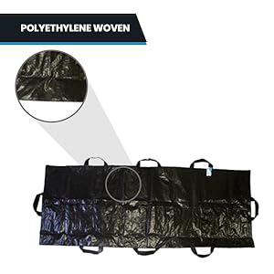 كيس الجسم المقعد المزيج مع 8 مقبضات جانبية و زيب الوسط، أكياس مقاومة للماء للخيام في الهواء الطلق المشي 2