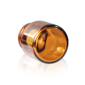 زجاج الزيوت الأساسية عينة زجاجات مع أغطية سوداء للزيوت الأساسية والعطور والمواد الكيميائية المختبرية 30 مل كأس قياس 6