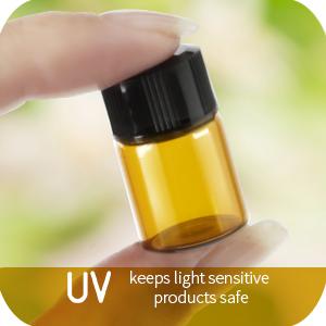 زجاجات الزيت للزيوت الأساسية، 36 قطعة 2 مل (5/8 درام) زجاجات أمبر زجاجات زجاجات، 7