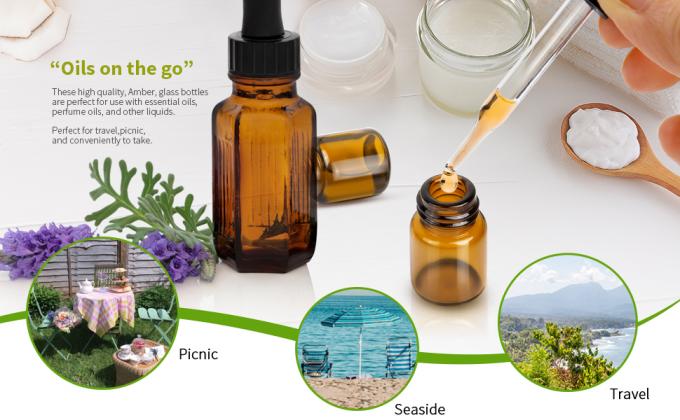 زجاجات الزيت للزيوت الأساسية، 36 قطعة 2 مل (5/8 درام) زجاجات أمبر زجاجات زجاجات، 6