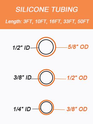 أنابيب السيليكون الواضحة 10FT 3/8 "ID X 1/2"OD الصف الغذائي أنابيب السيليكون النقية عالية درجة الحرارة لصنع النبيذ في المنزل 4