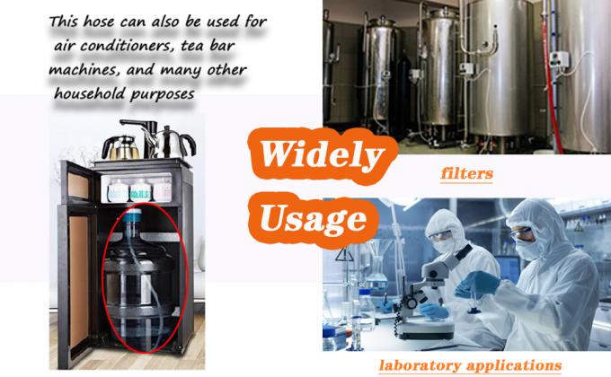 أنابيب السيليكون الواضحة 10FT 3/8 "ID X 1/2"OD الصف الغذائي أنابيب السيليكون النقية عالية درجة الحرارة لصنع النبيذ في المنزل 6