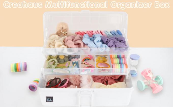 13in Three-Layer Multipurpose Storage Box