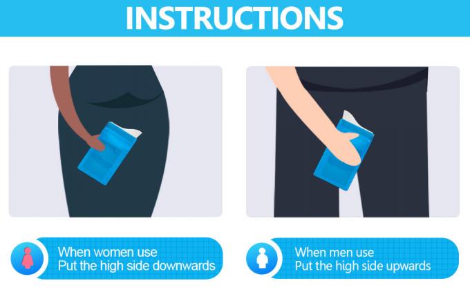 أكياس البول المستخدمة لمرة واحدة، أكياس البول للسفر، أكياس البول غير المثلية أكياس القيء سفر الازدحام الطارئ 2