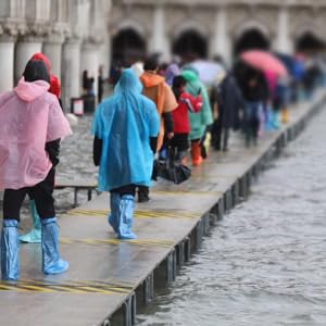 غطاء الحذاء والحذاء 19 بوصة ارتفاع ضخمة متينة الماء / مقاومة الازلاء غطاء الحذاء الطويل صافي مقاوم للماء ضد الانزلاق 4