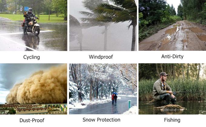 أغطية الأحذية المقاومة للماء، قابلة لإعادة الاستخدام غطاء أحذية المطر القابلة للطي مع السحاب، ضد الانزلاق، عاكس، الرجال النساء معدات المطر 6