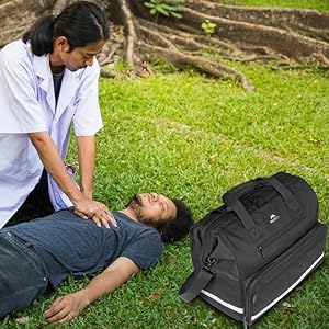 حقائب طبية كبيرة مقاومة للمياه حقيبة طبية كبيرة حقيبة طبية أولى الإسعافات الطبية حقيبة طوارئ صدمة محمولة 4