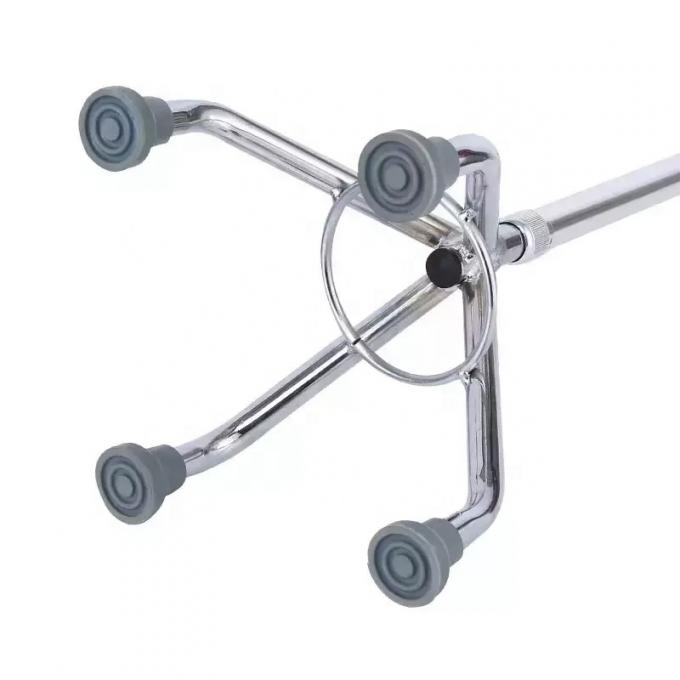 المشي والمركز المتحرك المتحرك المتحركات الألومنيوم سبيكة الفولاذ المقاوم للصدأ العكاز المسنة العصا المتناسبة للمشي 4