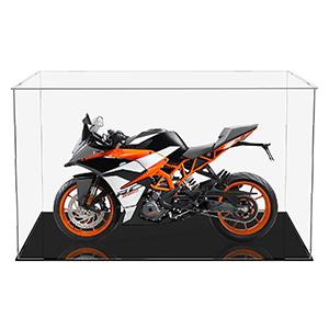 علبة عرض أكريليك واضحة،صندوق العرض الذاتي مع قاعدة أكريليك سوداء،صندوق المكتب المكعب المنظم الرفع 3