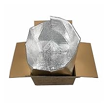 الصناديق العازلة من الأوراق الصفيحة للصناديق 8x8x8 حجم الحزمة المزدوج من الأطراف المعدنية من الأوراق الصفيحة العازلة صناديق الشحن العازلة 2