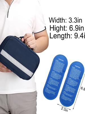 جهاز تبريد الأنسولين حقيبة سفر دواء مرضى السكري حقيبة تبريد مرضى السكري تنظيم الدواء مع 4 أكياس ثلجية 6