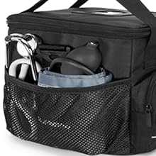 حقيبة طبية معزولة كبيرة مع مقسمات قابلة للتعديل، حقيبة صدمة سهلة التنظيف، حقيبة تخزين الإمدادات الطبية للمنزل 3