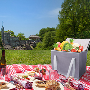 أكياس تبريد معزولة أكبر من الـ XXL مع إغلاق زيب، أكياس تسوق البقالة القابلة لإعادة الاستخدام تبقي الطعام دافئًا أو باردًا، قابلة للطي 8