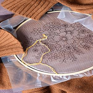 المثبت القابل للذوبان في الماء للفيلم التجويفي للطريز (10 In X 50 Yd Roll) ، معدل 35um 4