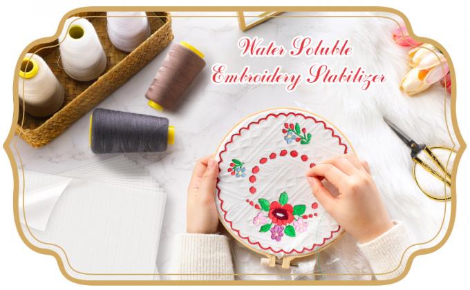 غسل إزالة طابعة طريزية قابلة للذوبان في الماء طلاء طريزية للفيلم الشفاف قابلة للذوبان في الماء 0