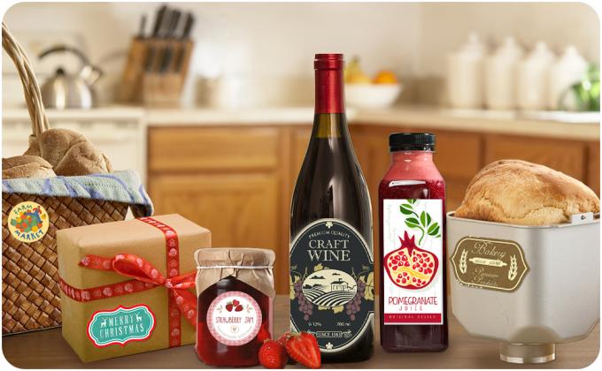 الملصقات المخصصة الملصقات المخصصة، الملصقات المخصصة الشعار والنص. الملصقات المخصصة لشعار الأعمال 3