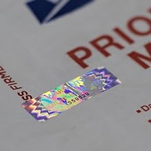 ملصقات هولوغرام ضد التلاعب شريط مضاد للتلاعب الضمان باطل إذا تم إزالته أرقام تسلسلية فردية كبيرة 4