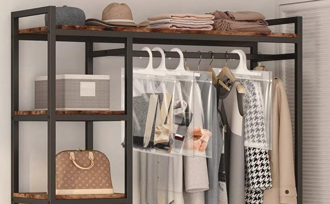 أكياس التخزين المعلقة، كيس بلاستيكي صافي 10 × 12.5 بوصة للاستخدام في الفصول الدراسية والمكتبة والصيدلية 5