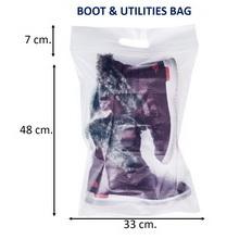 Heavy duty zipper utilities bag resealable