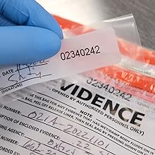 حقائب الأدلة للشرطة، حقائب الأدلة للسلامة العامة، حاوية أدلة مسرح الجريمة، 6 "&times; 8"، 100 حزمة 1