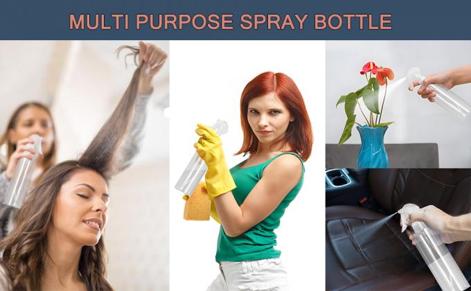 Pack Plastic Water Spray Bottle for Hair, 10 oz/300ml Plastic Empty Mister Spray Bottles for Cleaning, Cooking, Plant, Pet 2