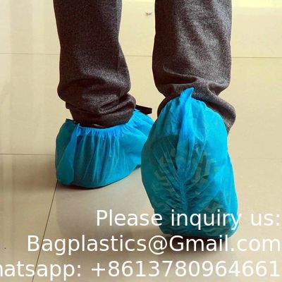 جودة  Cover Shoes Medical Anti-Skid Waterproof Surgical Disposable Non Woven Shoe Cover For Dental Hospital مصنع