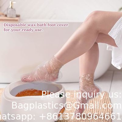 جودة  biodegradable, sustainable, recycled Disposable Mitts Booties Plastic Socks And Gloves Liners For Hand & Foot Hot Wax مصنع