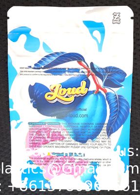 أكياس ناعمة الملمس ومضادة للرائحة وتغليف صالح للأكل ومطبوعة مقاومة للأطفال 3.5 أكياس مايلر مخصصة