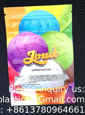 أكياس ناعمة الملمس ومضادة للرائحة وتغليف صالح للأكل ومطبوعة مقاومة للأطفال 3.5 أكياس مايلر مخصصة