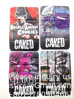 أكياس ناعمة الملمس ومضادة للرائحة وتغليف صالح للأكل ومطبوعة مقاومة للأطفال 3.5 أكياس مايلر مخصصة