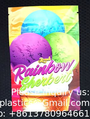 أكياس ناعمة الملمس ومضادة للرائحة وتغليف صالح للأكل ومطبوعة مقاومة للأطفال 3.5 أكياس مايلر مخصصة