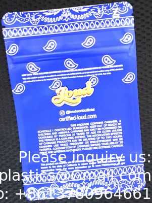 أكياس ناعمة الملمس ومضادة للرائحة وتغليف صالح للأكل ومطبوعة مقاومة للأطفال 3.5 أكياس مايلر مخصصة