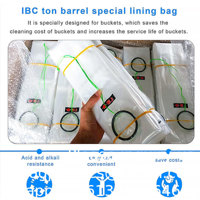 1000 لتر Ibc خزان بطانة مخصصة Ibc حاوية الداخلية Pe بطانة حقيبة Ibc بطانة 1000 لتر 1400 لتر طن حقيبة حقيبة السائبة عصير