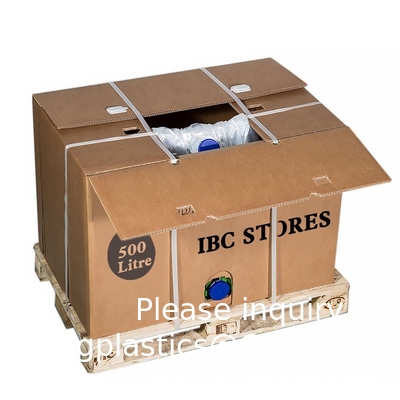 صناديق حاويات السوائل السائبة من فئة المواد الغذائية حاوية السوائب المتوسطة القابلة للطي Ibc IBC Tote Cove، سعة 275 جالونًا من مياه IBC