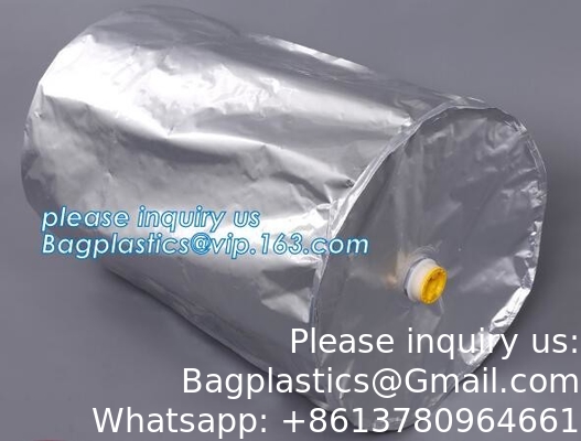 الصناعة المخصصة مستديرة أسفل الألومنيوم ورق طلاء أكياس للطبل كيس طلاء مخصصة مرنة hd طبل طلاء 200 لتر
