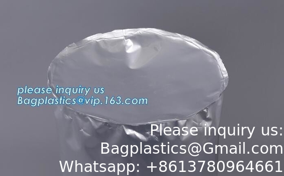 الصناعة المخصصة مستديرة أسفل الألومنيوم ورق طلاء أكياس للطبل كيس طلاء مخصصة مرنة hd طبل طلاء 200 لتر