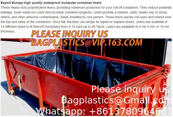 إضافية Lagrge نسيج سحب الحاوية القمامة 20 ياردة سحب الحاوية القمامة السوداء