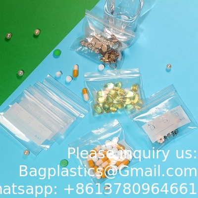 الطبية 100٪ Ldpe طباعة حبوب منع الحمل الطبية إعطاء المغلف التعبئة الثنائية الحقيبة الطبية المنظم