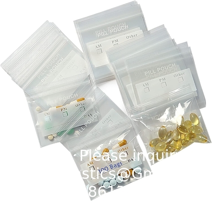 الطبية 100٪ Ldpe طباعة حبوب منع الحمل الطبية إعطاء المغلف التعبئة الثنائية الحقيبة الطبية المنظم