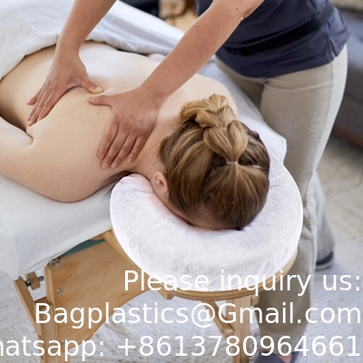 أغطية المهد لمواجهة الوجه ، أغطية وسادة التدليك غير المنسوجة على شكل U ، وسادة وسادة الوجه المثبتة ، غير ملتصقة