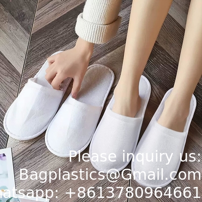 أحذية ذات إستخدام واحد، أقدام مغلقة أحذية سبا غير زلقة أحذية مريحة مفروضة بشكل فردي أحذية الضيوف