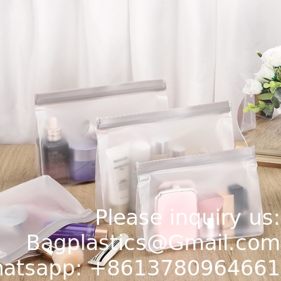 حقائب المرحاض، حقائب مكياج سفر بلاستيكية ناعمة، حقائب تجميل، تصميم إغلاق زيب، حقائب محمولة مقاومة للماء