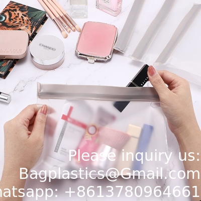 حقائب المرحاض، حقائب مكياج سفر بلاستيكية ناعمة، حقائب تجميل، تصميم إغلاق زيب، حقائب محمولة مقاومة للماء