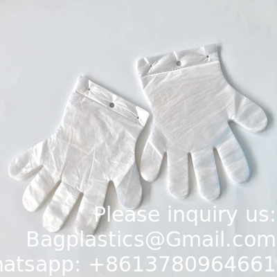 بيع بالجملة CPE TPE LDPE HDPE قفازات متعددة الأغراض الغذاء العمل المنزلي التنظيف الأزرق الشفاف أو أي لون