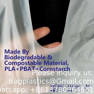 مئزر الذرة النشا، مئزر مستدام، مئزر PLA PBAT المخصصة النشا الذرة 100% قابلة للتحلل الحيوي والتكسيل