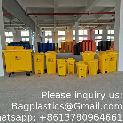 حاويات النفايات المستشفية حاويات المخاطر البيولوجية المنتجات البلاستيكية Hdpe حاويات النفايات الخطرة حاويات النفايات