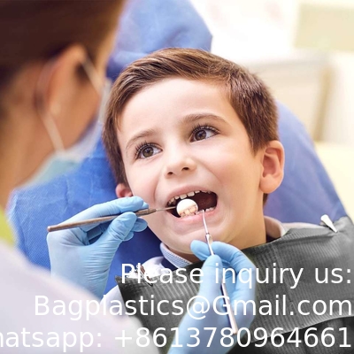 ملونة جودة أسنان البيبس 3layer مقاومة للماء المريض المسمم الطبية مريحة أسنان البيبس المستخدمة مرة واحدة