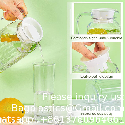 عالية الجودة 1800Ml كراف الماء العصير الزجاجي الجرة العصير إمدادات المطاعم، إمدادات المطبخ، إمدادات الفندق